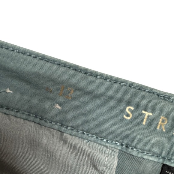 White House Black Market The Straight Crop green chino ankle pants women’s 12 - Picture 7 of 14